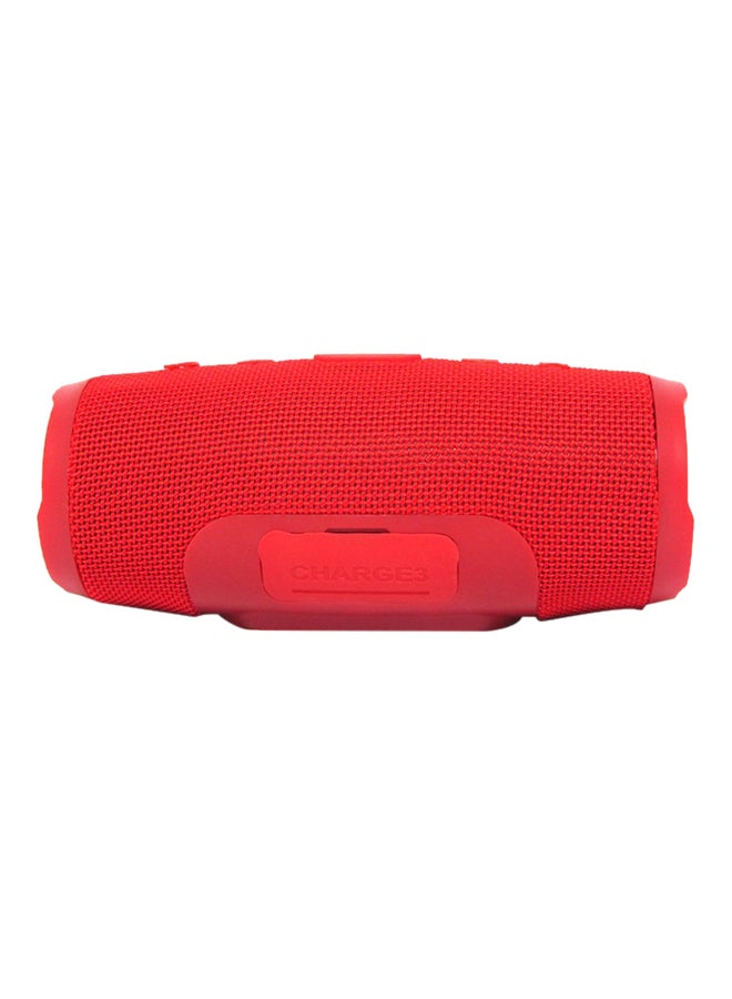 CHARGE Wireless Portable Speaker With Dual USB Charge Out Red - Image 3
