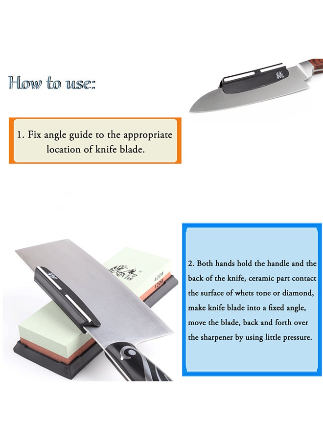 Knife Sharpening Guide Black 10x2x1cm