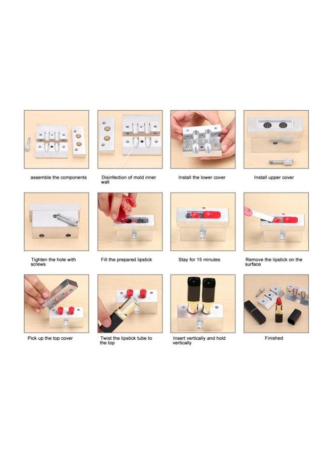 Semme DIY Lipstick Mold Tool Kit Silver  - Image 3