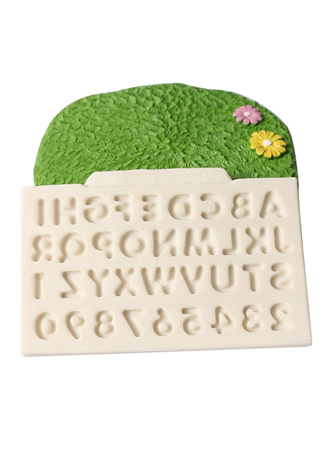 فيس مايل قالب مانع للالتصاق من السيليكون لصنع كعكات على شكل حروف أبجدية وأرقام أبيض 12Ø³Ù†ØªÙŠÙ…ØªØ± - Image 3