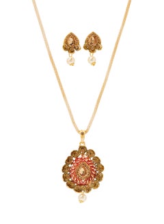 Ethnic Necklace and Earrings Set