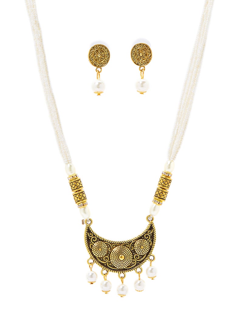 Rosh Elegant Necklace and Earrings Set  - Image 1