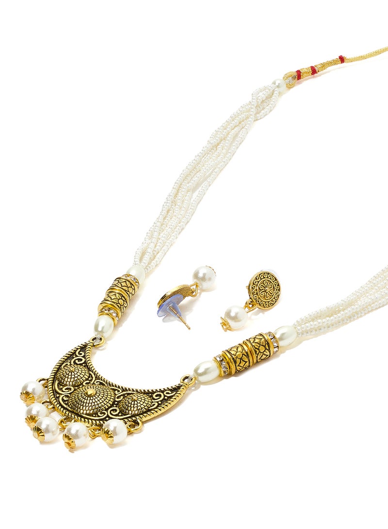 Rosh Elegant Necklace and Earrings Set  - Image 2