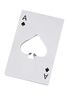 Credit Card Size Bottle Opener Silver 3.35x2.17x0.05inch