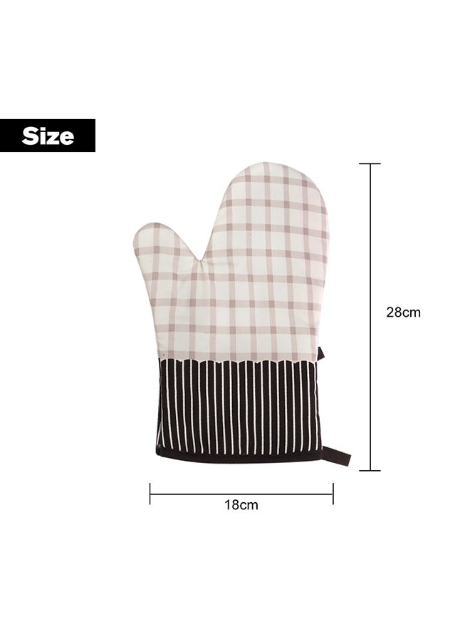 Non Slip Heat Insulation Glove Beige 28 x 18cm  - Image 2