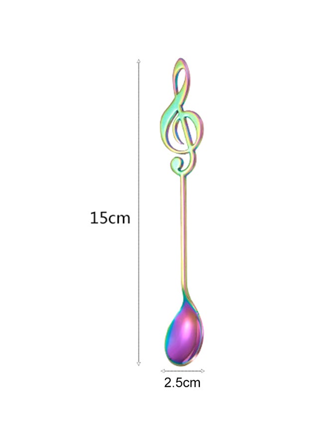Musical Note Shape Tableware Spoon Black  - Image 3