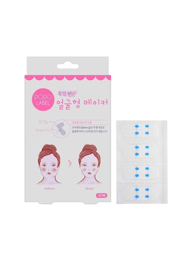 HIME SAMA - 40-Piece Face Lifting Patch White - Image 1