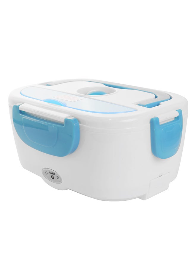 سخان طعام كهربي محمول مع ملعقة أزرق/ أبيض - Image 3