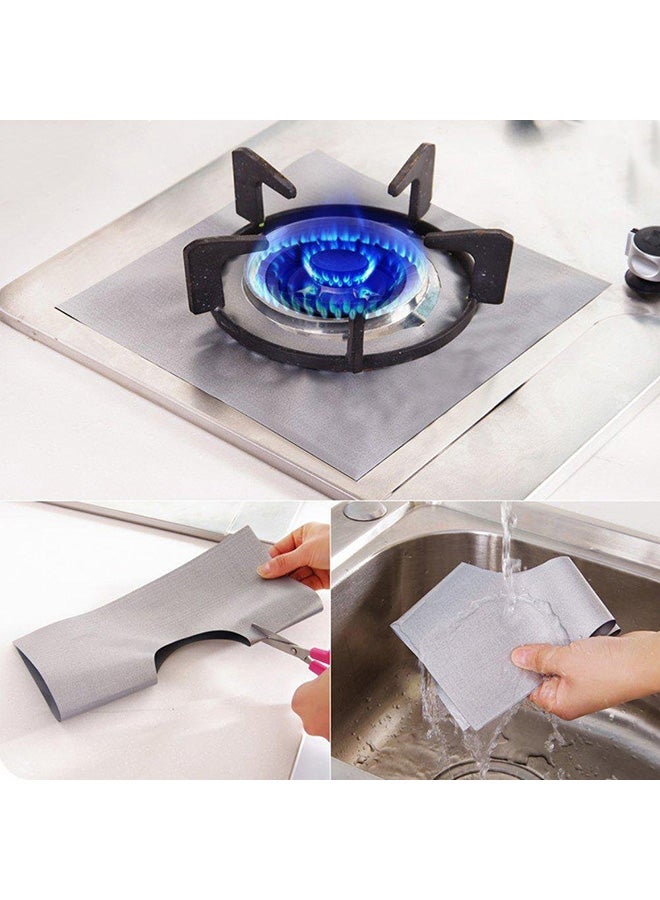 Reusable Stove Burner Cover Beige 28.00 x 0.50 x 28.00cm  - Image 3