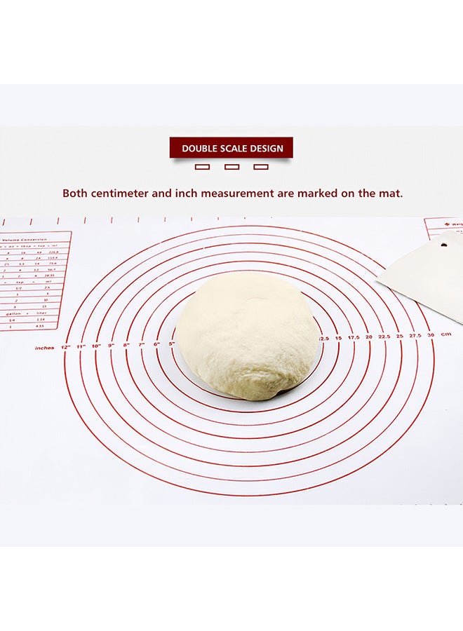 Silicone Dough Maker Mat With Measurements Black 60 x 40 x 0.04cm  - Image 2