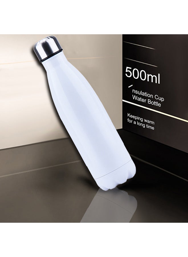 Vacuum Insulated Water Bottle White/Silver 26.5 x 7cm - Image 3