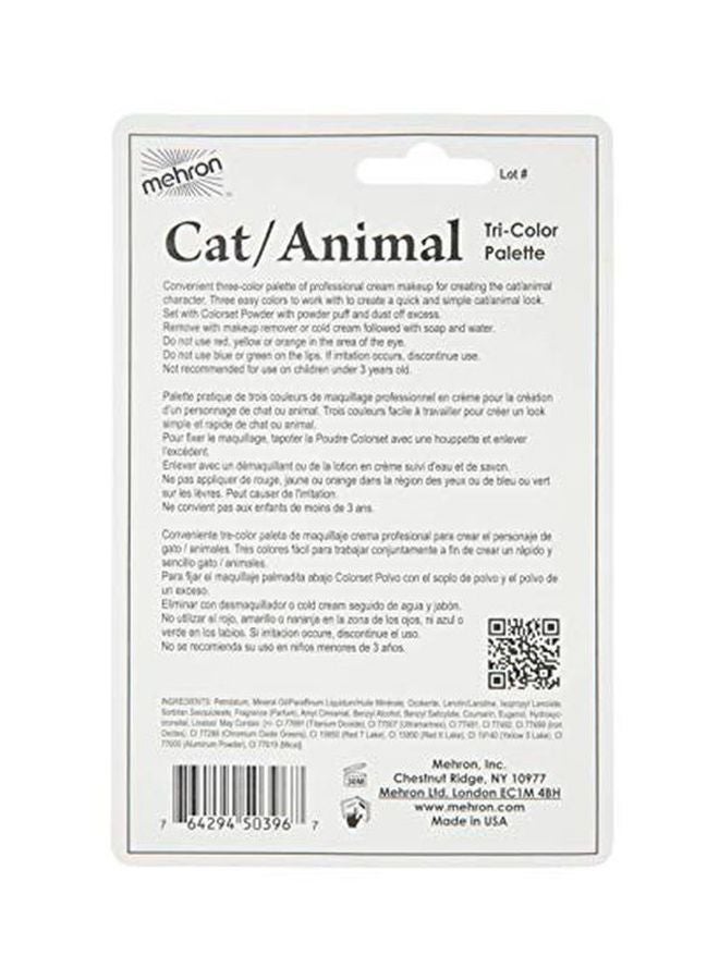 ميهرون علبة مكياج مناسبة للحفلات التنكرية مكونة من 3 ألوان قطة/حيوان - Image 3