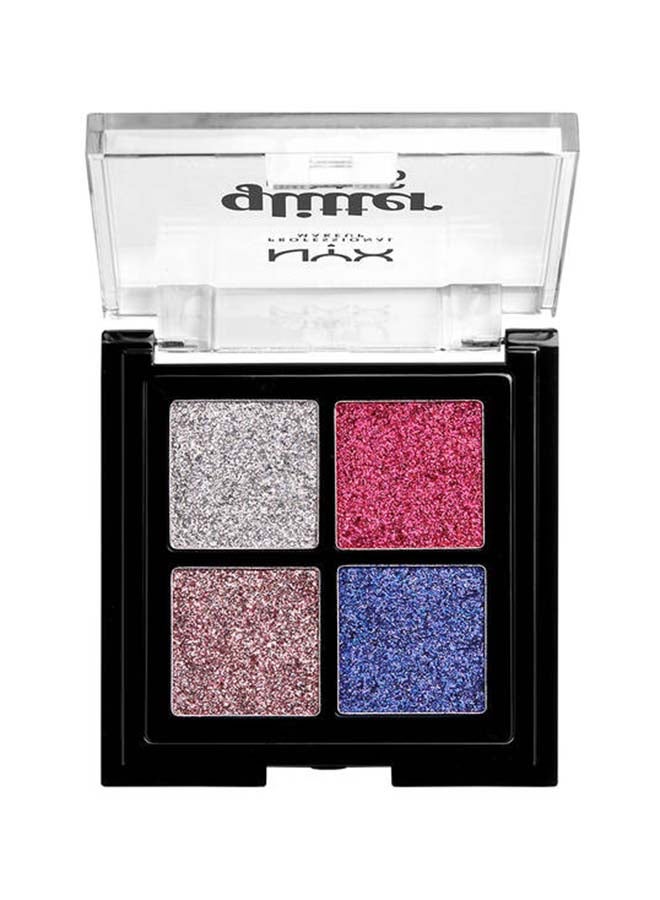 NYX PROFESSIONAL MAKEUP - 4 Shades Glitter Goals Cream Eyeshadow Palette Love On Top - Image 1