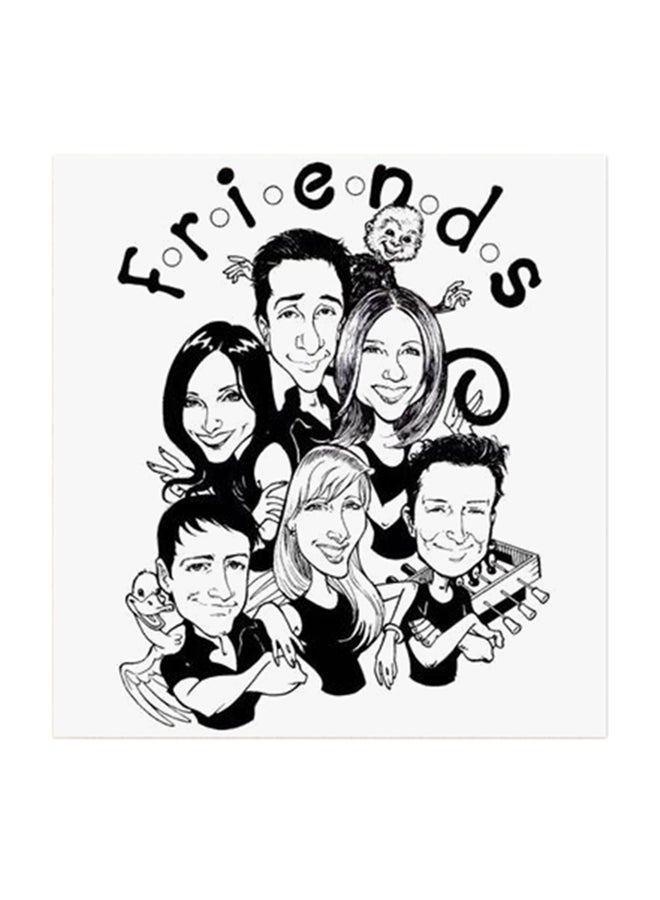 Atiq Friends MDF Wall Art Multicolour 30x30centimeter - Image 1