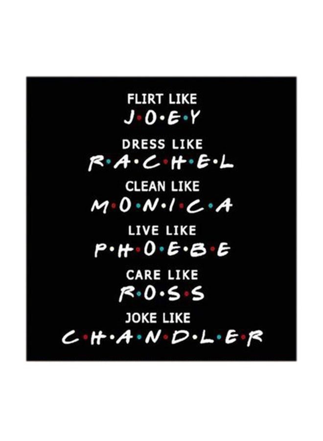 Atiq Friends MDF Wall Art Multicolour 30x30centimeter - Image 1