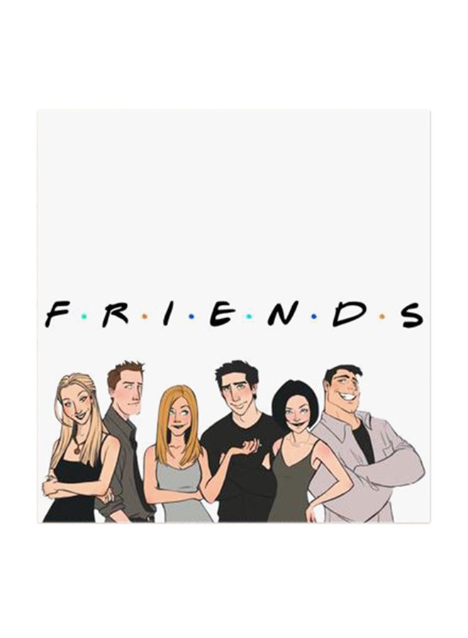 Atiq Friends MDF Wall Art Multicolour 30x30centimeter - Image 1