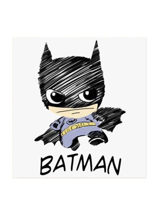 Atiq Batman MDF Wall Art Multicolour 30x30cm - Image 1
