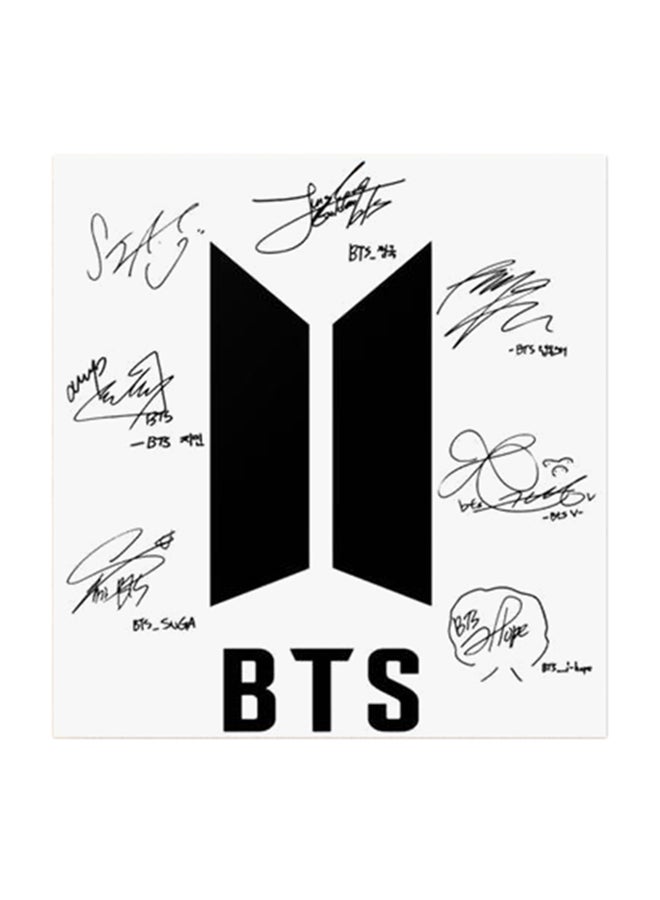 Atiq - BTS Signature MDF Wall Art Multicolour 30x30centimeter - Image 1