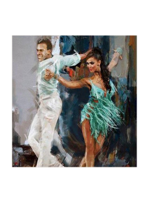 Salsa Dance Abstract MDF Wall Art Multicolour 30x30cm