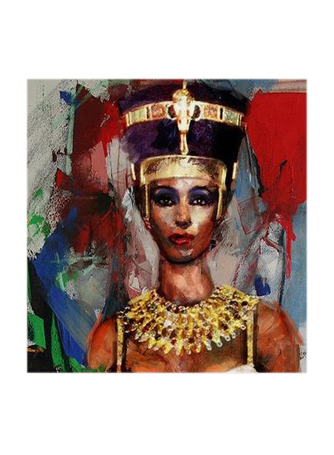 Atiq Nefertiti Abstract MDF Wall Art Multicolour 30x30cm - Image 1