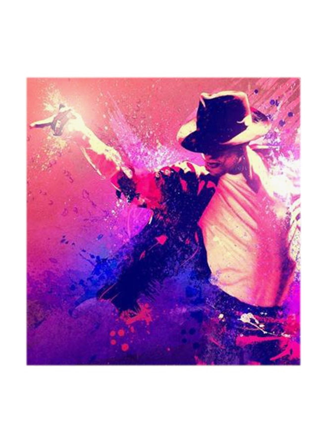 Atiq Michael Jackson MDF Wall Art Multicolour 30x30cm - Image 1
