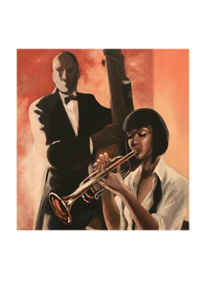 أتيك لوحة ساكسفون من خشب MDF. متعدد الألوان 30x30سم - Image 1