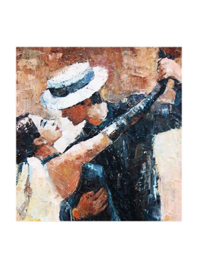 Atiq Abstract Salsa Dance MDF Wall Art Multicolour 30x30centimeter - Image 1