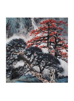 Nature Abstract MDF Wall Art Multicolour 30x30cm
