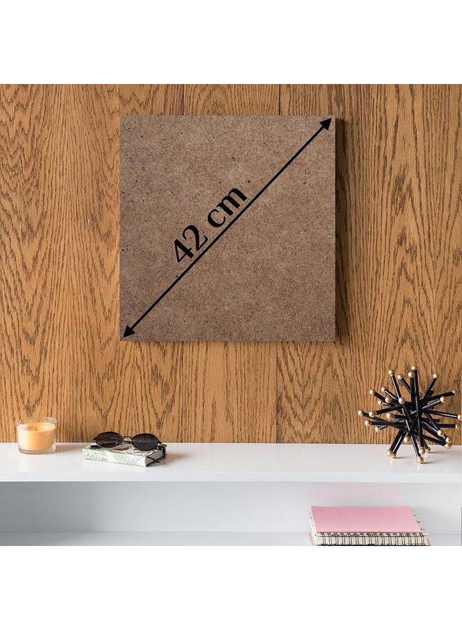Atiq - Abstract MDF Wall Art Multicolour 30x30cm - Image 1