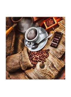 Atiq Coffee MDF Wall Art Multicolour 30x30centimeter  - Image 1