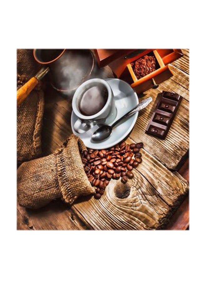 Atiq - Coffee MDF Wall Art Multicolour 30x30centimeter - Image 1