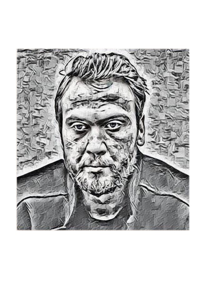 Atiq The Pit MDF Wall Art Multicolour 30x30cm - Image 1