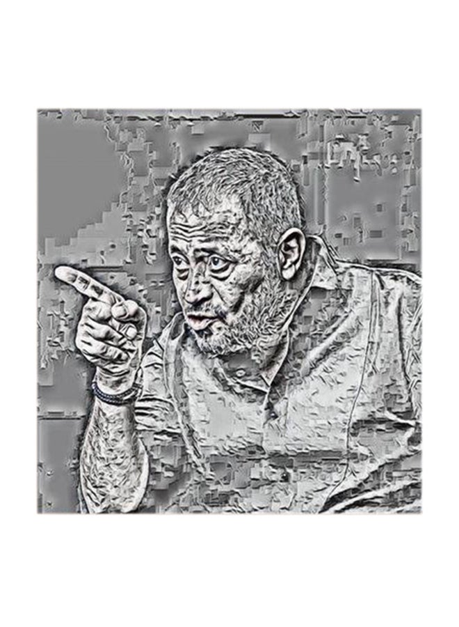 أتيك لوحة فنية للفنان جورج وسوف مصنوعة من خشب MDF متعدد الألوان 30x30سم - Image 1