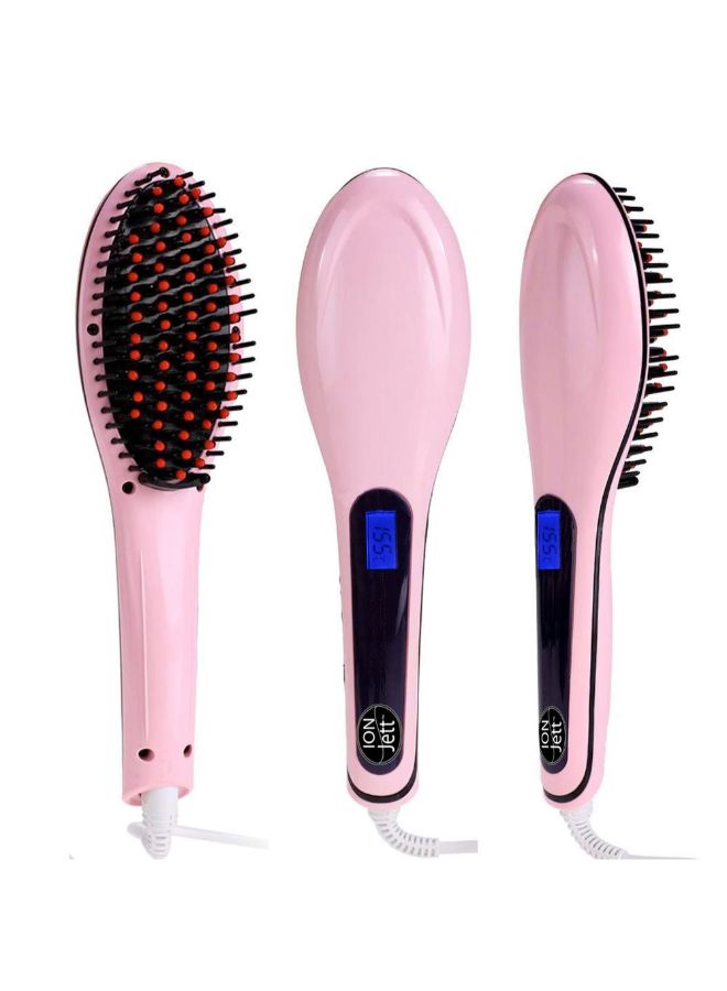 فرشاة فرد الشعر السريعة بشاشة LCD وردي - Image 3