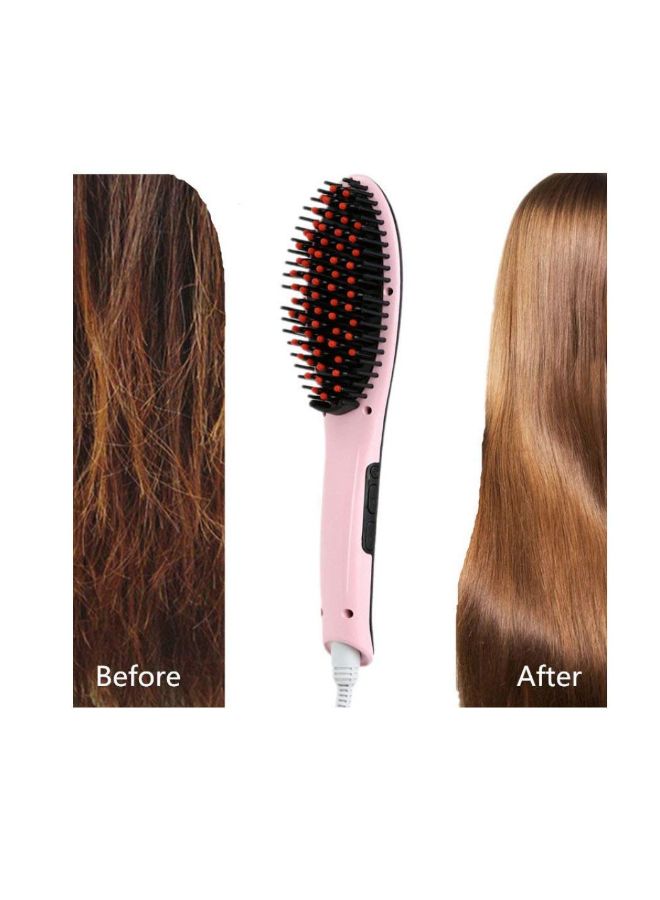 Axxitude Hair Straightener Brush With LCD Screen Pink - Image 3
