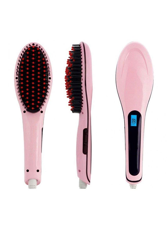 Axxitude Hair Straightener Brush With LCD Screen Pink - Image 1