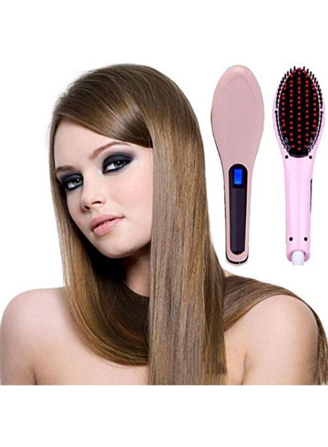 Axxitude Hair Straightener Brush With LCD Screen Pink - Image 2