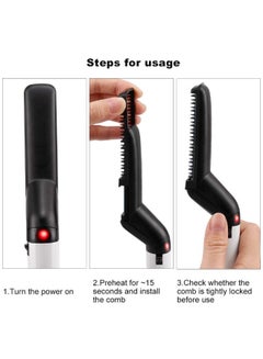 Generic Multi functional Beard Straightener Hair Comb Multicolour  - Image 3