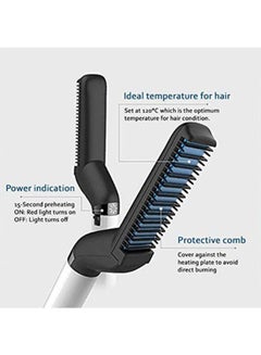 Generic Multi functional Beard Straightener Hair Comb Multicolour  - Image 2