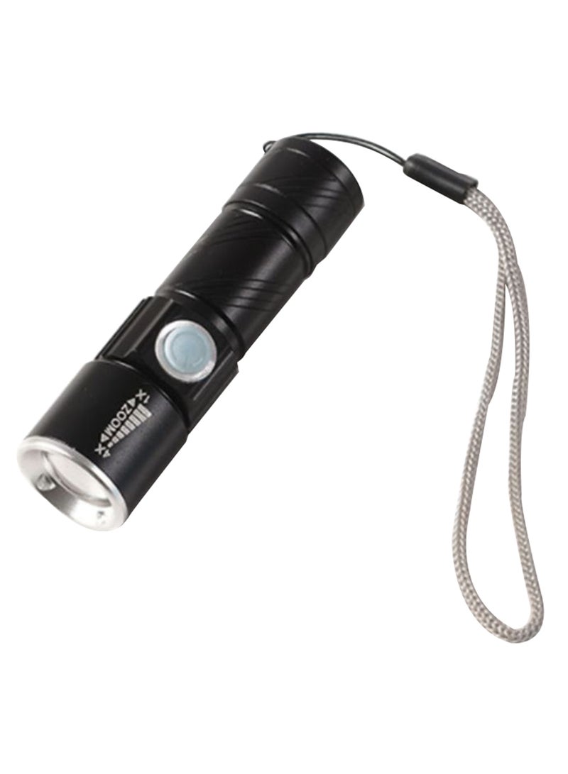 Mini LED Flashlight Black/Grey 8cm