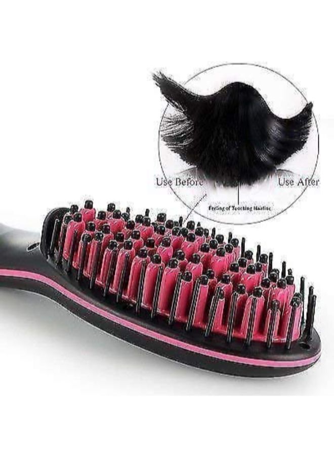 MK Straightening Power Brush With LCD Screen Black - Image 2