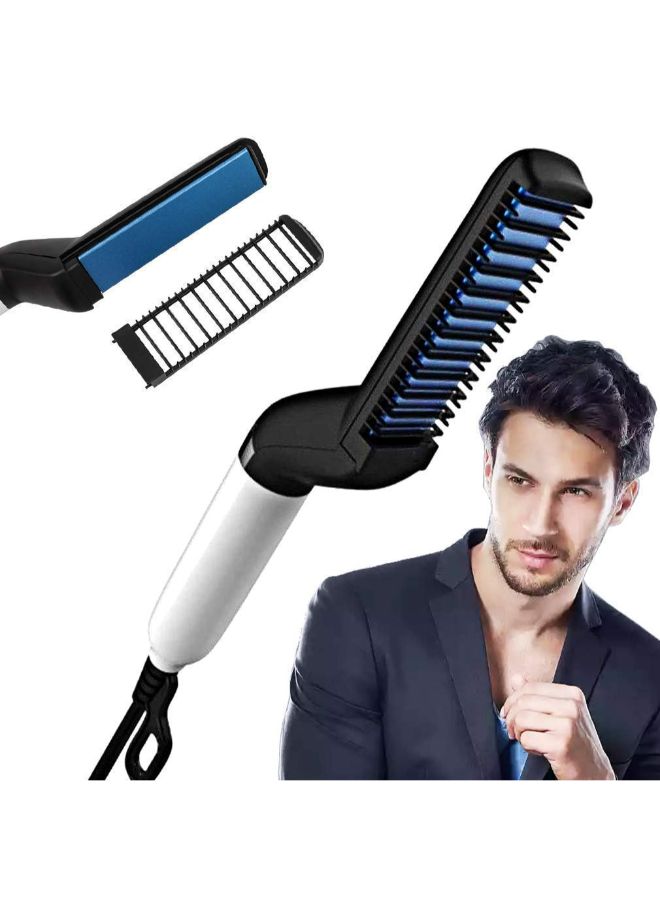 Multifunctional Beard Straightener Modelling Comb White/black