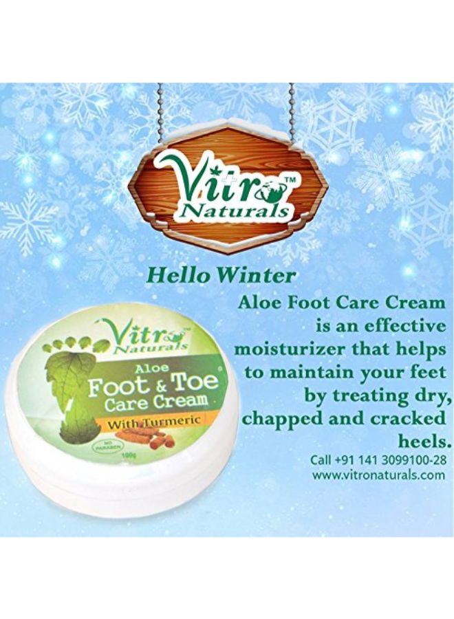 VITRO Turmeric And Aloe Vera Toe Care Cream 100grams - Image 2