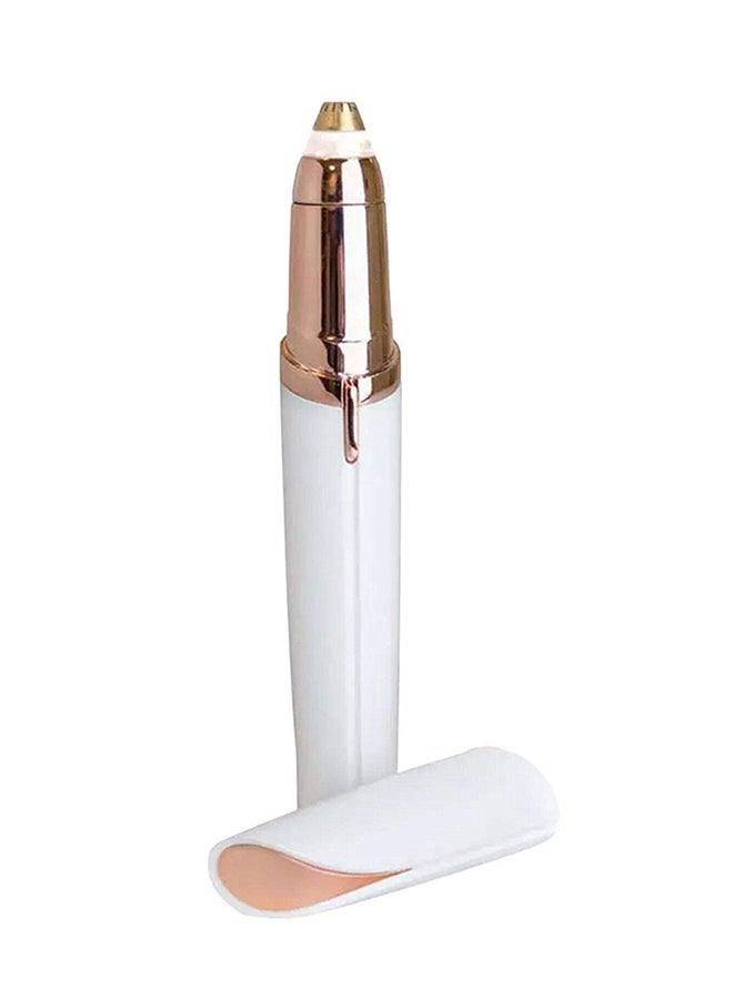 Carecroft Eyebrow Trimmer Electric Razor Shaver White/Gold - Image 1