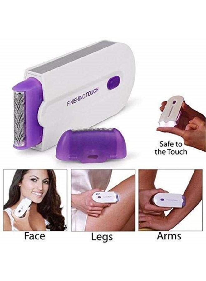 Generic - Facial Mini Hair Removal Trimmer Machine White/Purple 12 x 4.8 x 10.7cm - Image 1