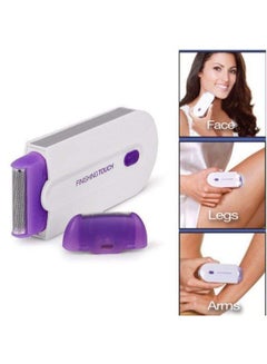 Generic Facial Mini Hair Removal Trimmer Machine White/Purple 12 x 4.8 x 10.7cm  - Image 2