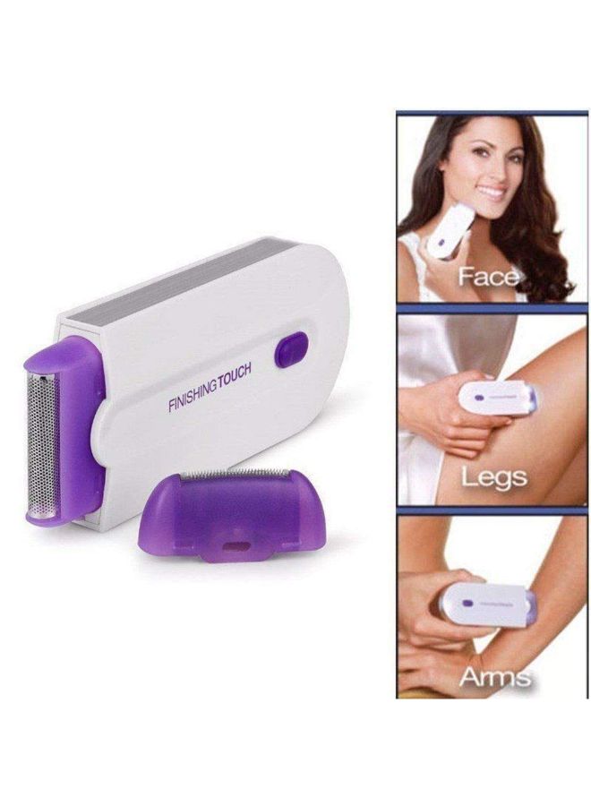 Generic - Facial Mini Hair Removal Trimmer Machine White/Purple 12 x 4.8 x 10.7cm - Image 1