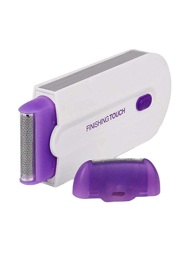 Wireless Rechargeable Hand Held Shaver And Trimmer White/Purple