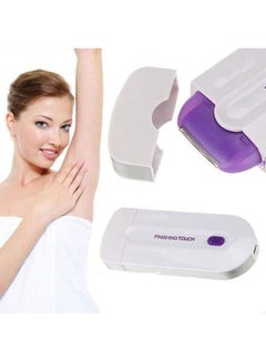 Hemiza Instant Painless Facial Body Hair Remover Trimmer Shaver White/Purple 12 x 4.7 x 1.3centimeter  - Image 3