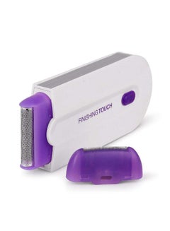 Hemiza Instant Painless Facial Body Hair Remover Trimmer Shaver White/Purple 12 x 4.7 x 1.3centimeter  - Image 2
